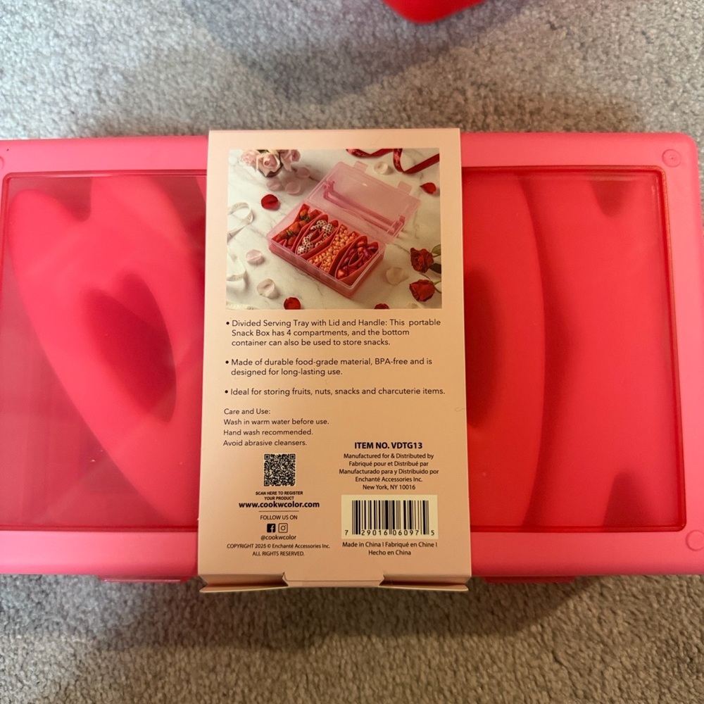 CWC Pink Snack Box - xoxo - Picture 2 of 3